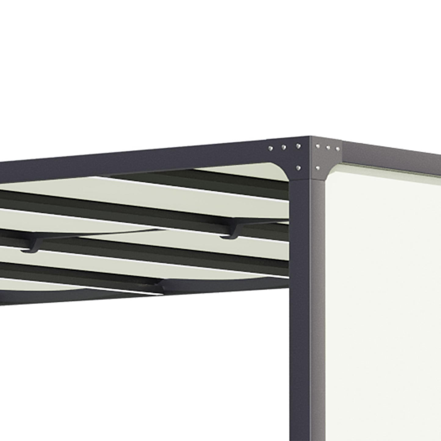 Outsunny Pérgola De Jardín 3x4 M Con Techo Deslizable Cenador Con Luces Led_3