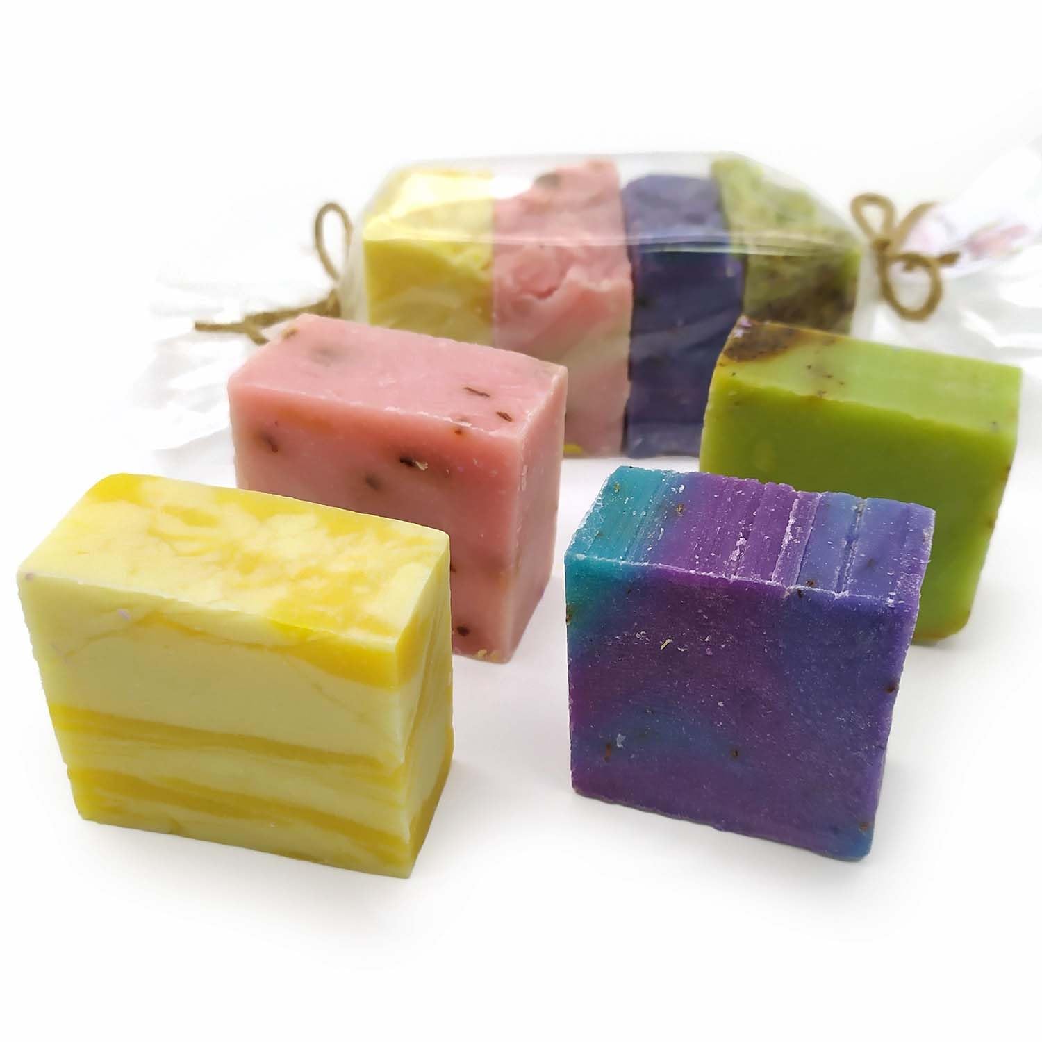 Pack 4 Jabones Naturales - Jabón Artesano De Aceite De Oliva Para Todo Tipo De Piel - Regalo Original Días Especiales_2