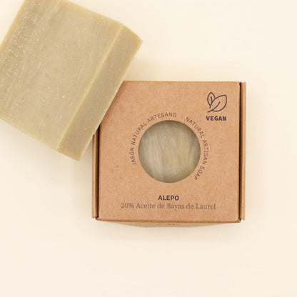 Jabón Natural Artesano de Alepo 20% Labnatur 80 g | Aceite De Oliva y Laurel | Limpieza Suave_3