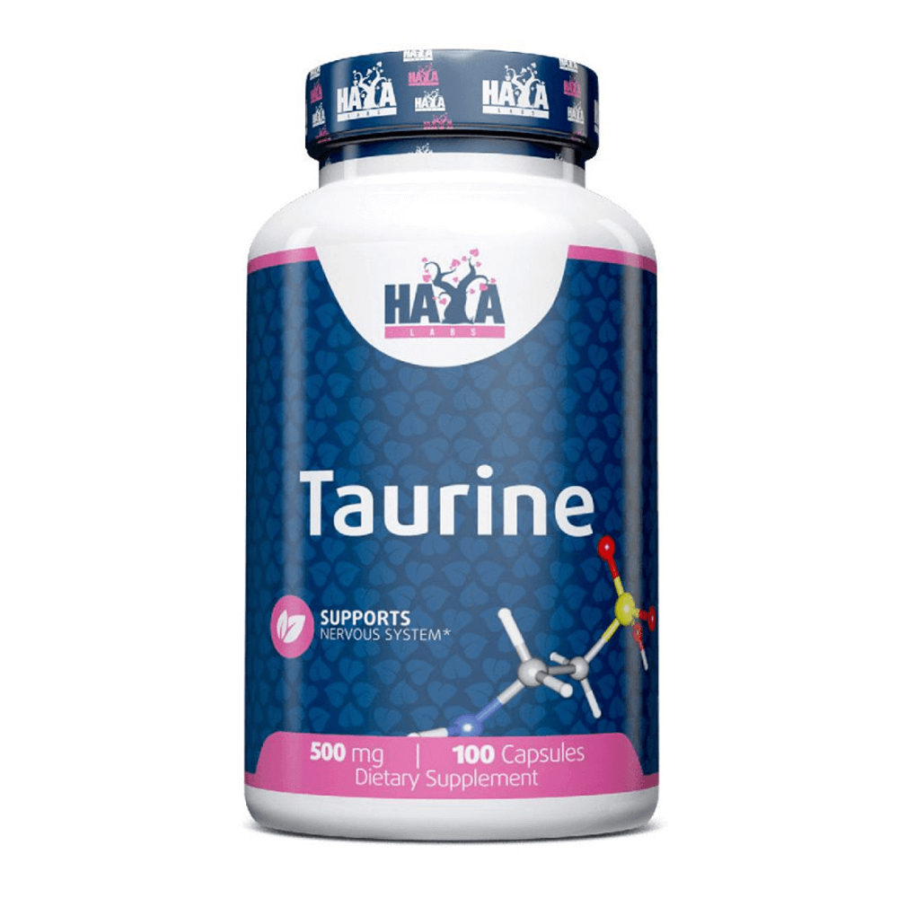 Taurina 500mg - 100 Cápsulas - Taurina - Haya Labs_0