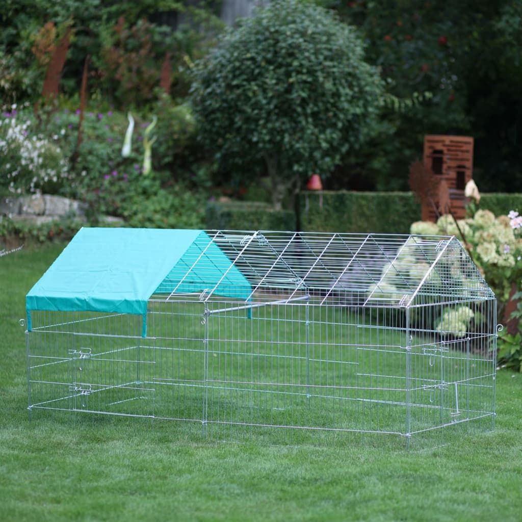 Kerbl Recinto Exterior Animales Pequeños Barrera Cromado 220x103x103cm_0