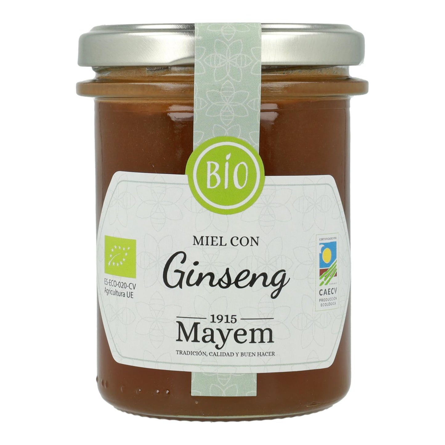 Mel com ginseng biológico Mayem 275 g