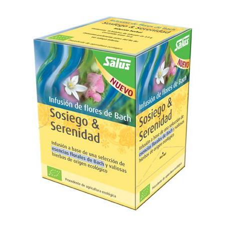 Infusão Orgânica de Flores de Bach Salus Calma e Serenidade, 15 saquetas
