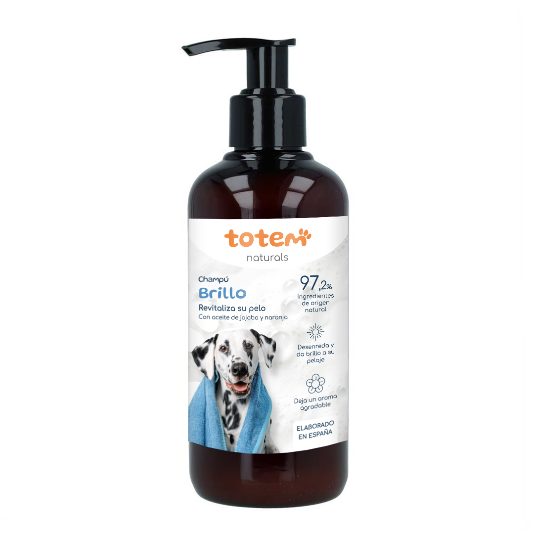 Pack Suavidade e Brilho para cães Totem Naturals Champô + Condicionador
