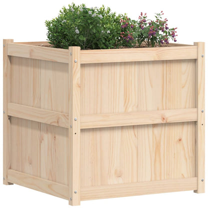 Jardinera De Madera Maciza De Pino 70x70x70 Cm_3