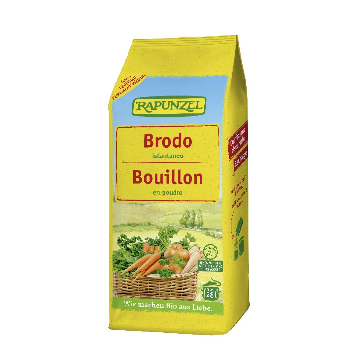 Caldo de Legumes em Pó Brodo Rapunzel 500 g