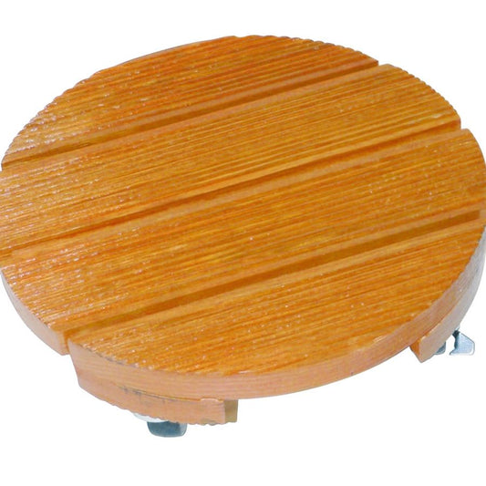 Soporte Con Ruedas Madera Flora Roll Diam 40 Cm Nortene_0