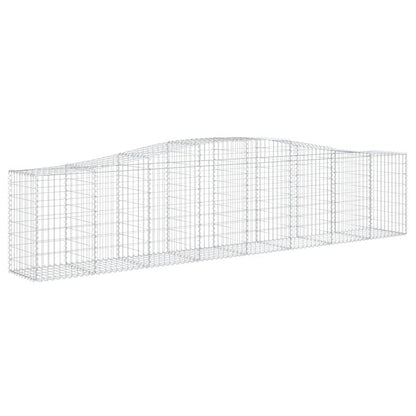 Cestas De Gaviones 10 Uds Forma De Arco Hierro 400x50x80/100 Cm_2