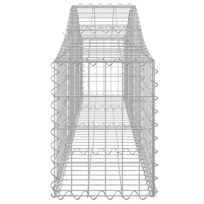 Cestas De Gaviones 13 Uds Forma De Arco Hierro 200x30x40/60 Cm_4