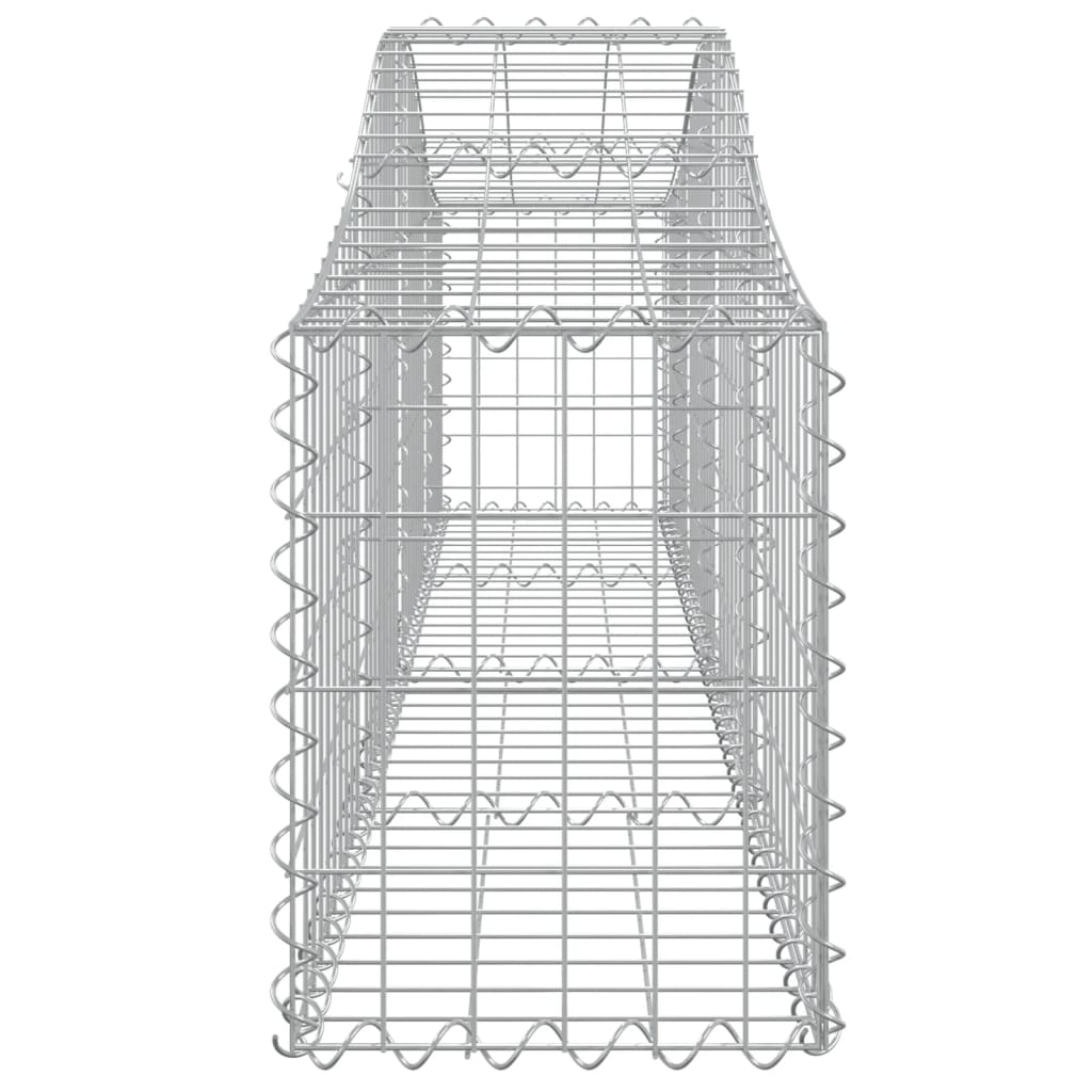 Cestas De Gaviones 18 Uds Forma De Arco Hierro 200x30x40/60 Cm_4