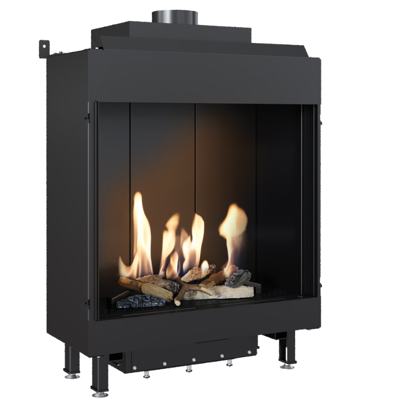 Bricosol Chimenea De Gas Kratki Leo 62 Afrontar Propano ∅ 100/150 5,1 Kw_0