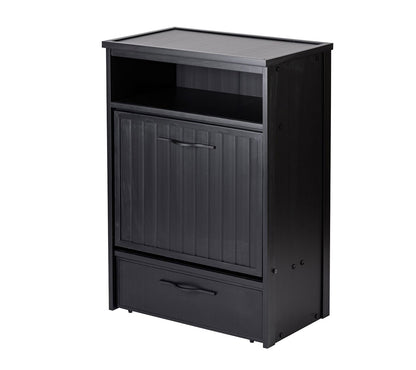 Armario Comedero Para Mascotas Luisiana - Dos Cuencos De Acero Inoxidable Accesibles Para Perros Y Gatos - 36,4x58,4x83,2cm (negro)_3