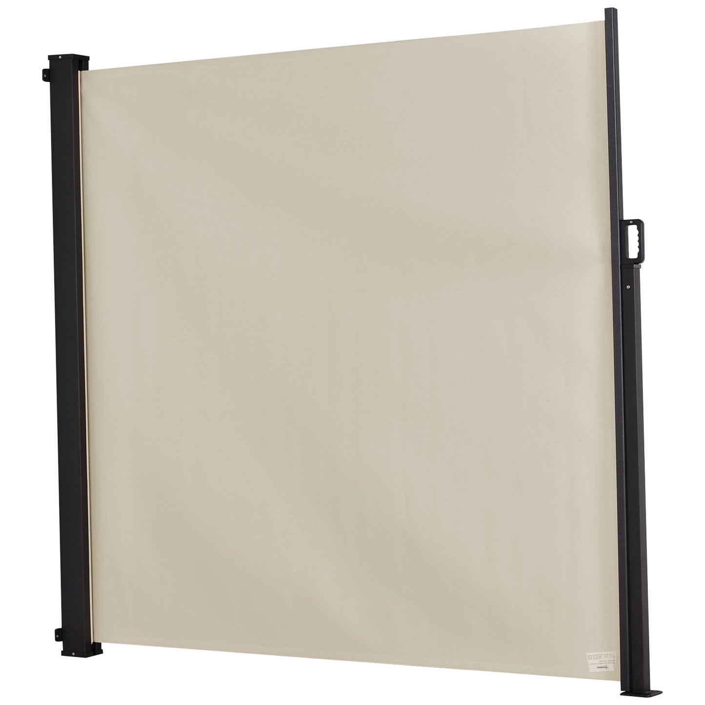 Outsunny Toldo Lateral Retráctil Exterior Espacio Personal 350x180cm Beige_0