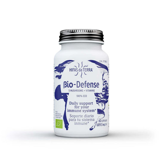 Bio Defense Hifas da Terra 60 cápsulas 5 cogumelos + vitaminas