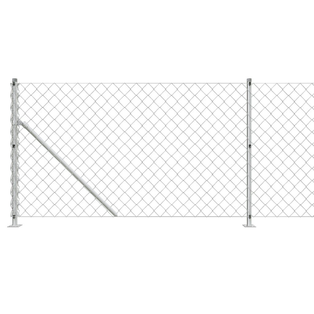 Cerca De Alambre Con Brida Plateada 1x25 M / Vetonek_0