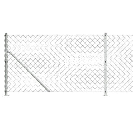 Cerca De Alambre Con Brida Plateada 1x25 M / Vetonek_0