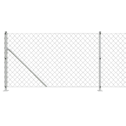 Cerca De Alambre Con Brida Plateada 1,1x25 M / Vetonek_1