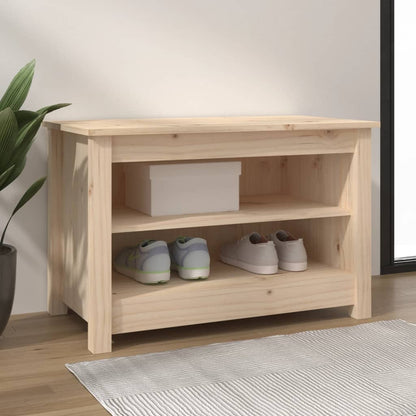 Banco Zapatero De Madera De Pino Maciza 70x38x45,5 Cm / Vetonek_2