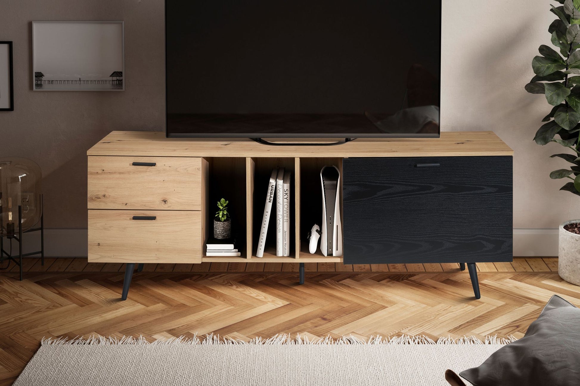 Mueble De Tv Sólido Y Duradero Modelo Wl6.820_2