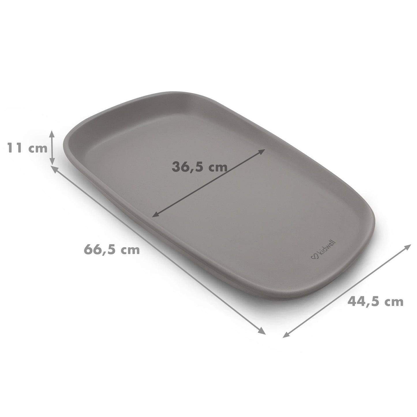 Cambiador De Silicona Espuma Pu Lavable Tibi Gray_4