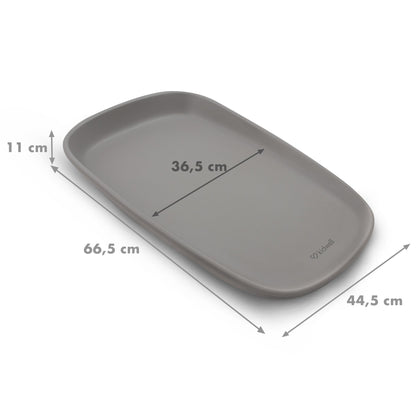 Cambiador De Silicona Espuma Pu Lavable Tibi Gray_4