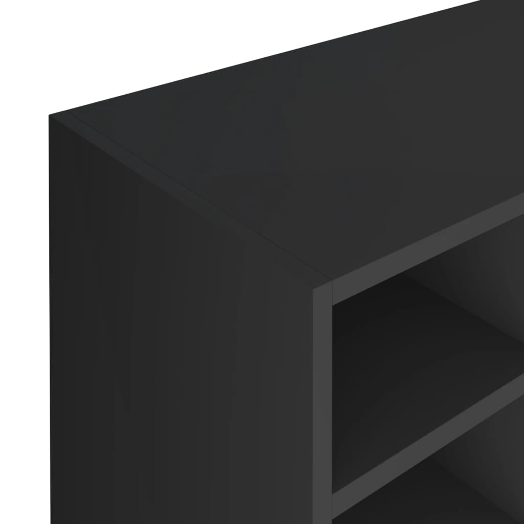 Vidaxl Zapatero De Madera Contrachapada Negro 92x30x67,5 Cm_4