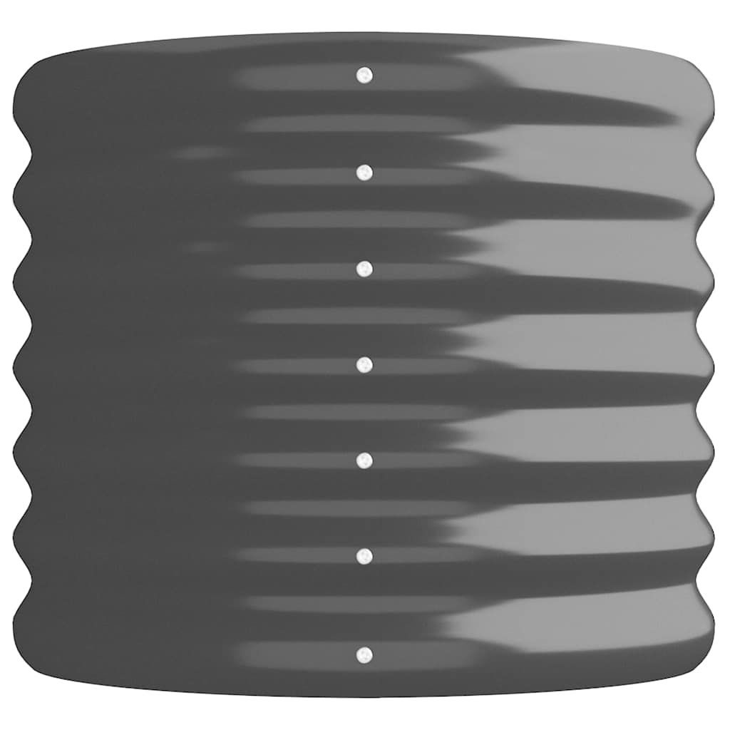 Jardinera Arriate Acero Galvanizado Antracita 332x40x36 Cm_3