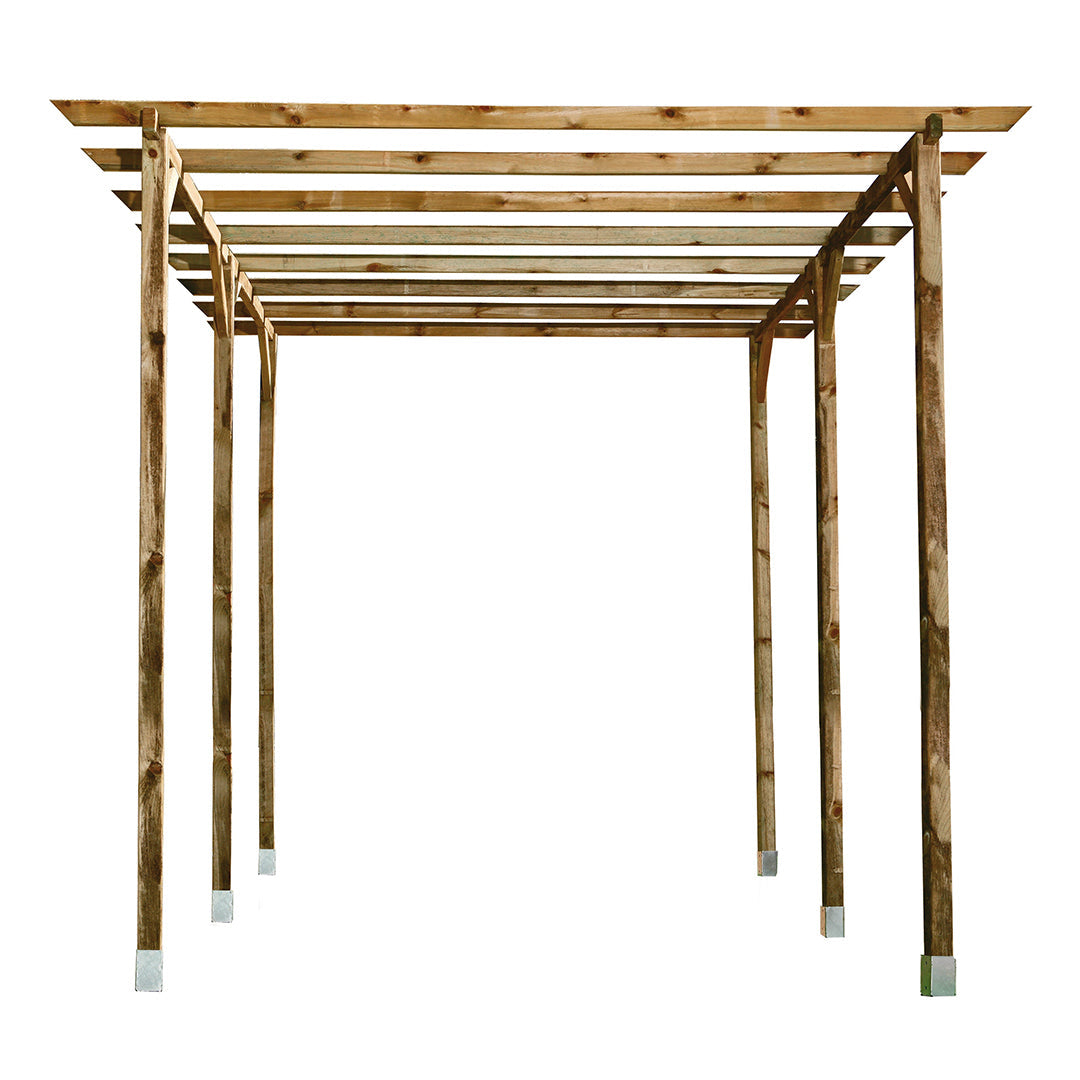 Kit Pérgola 9x9 - Estilo Y Versatilidad Para Tu Espacio Exterior 148 M / Multicolor_1