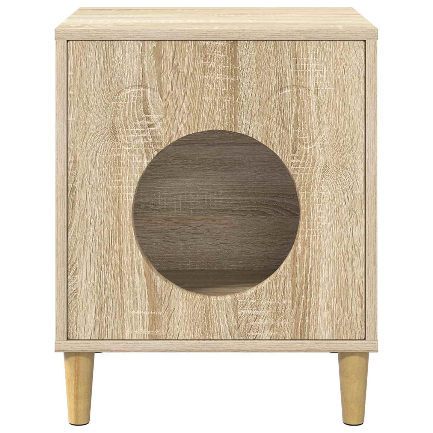 Casa Para Gatos Sonoma 42,5 X 40 X 53 Cm Madera De Ingeniería_4