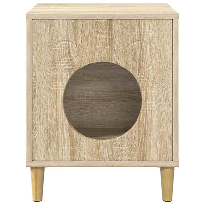 Casa Para Gatos Sonoma 42,5 X 40 X 53 Cm Madera De Ingeniería_4