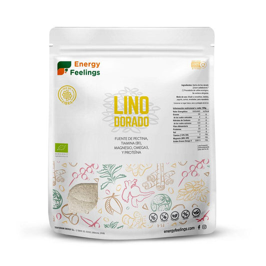 Pó de Linho Dourado Orgânico Energy Feelings 500 g