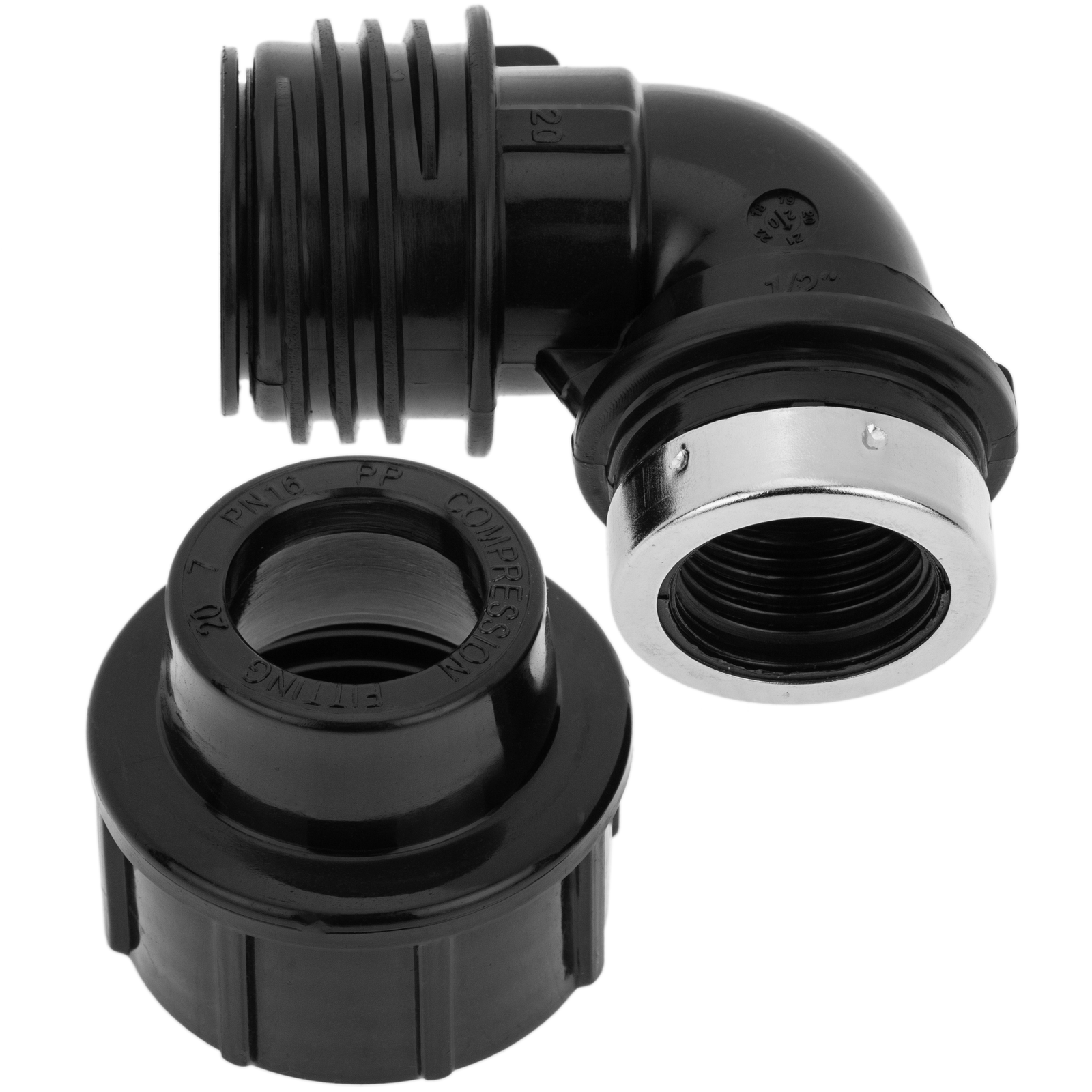 Terminal De Rosca Hembra Acodada De Polietileno 32 Mm X 1“ Para Sistema De Riego_2