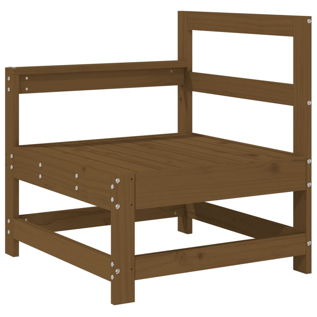 Vidaxl Juego De Sofás De Jardín 5 Pzas Madera Maciza Pino Marrón Miel_3