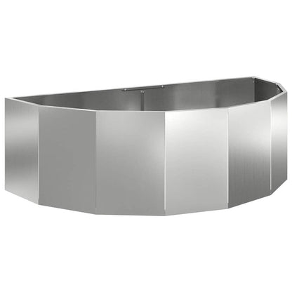 Jardinera Plateado 120 X 60 X 35 Cm Acero Galvanizado_0