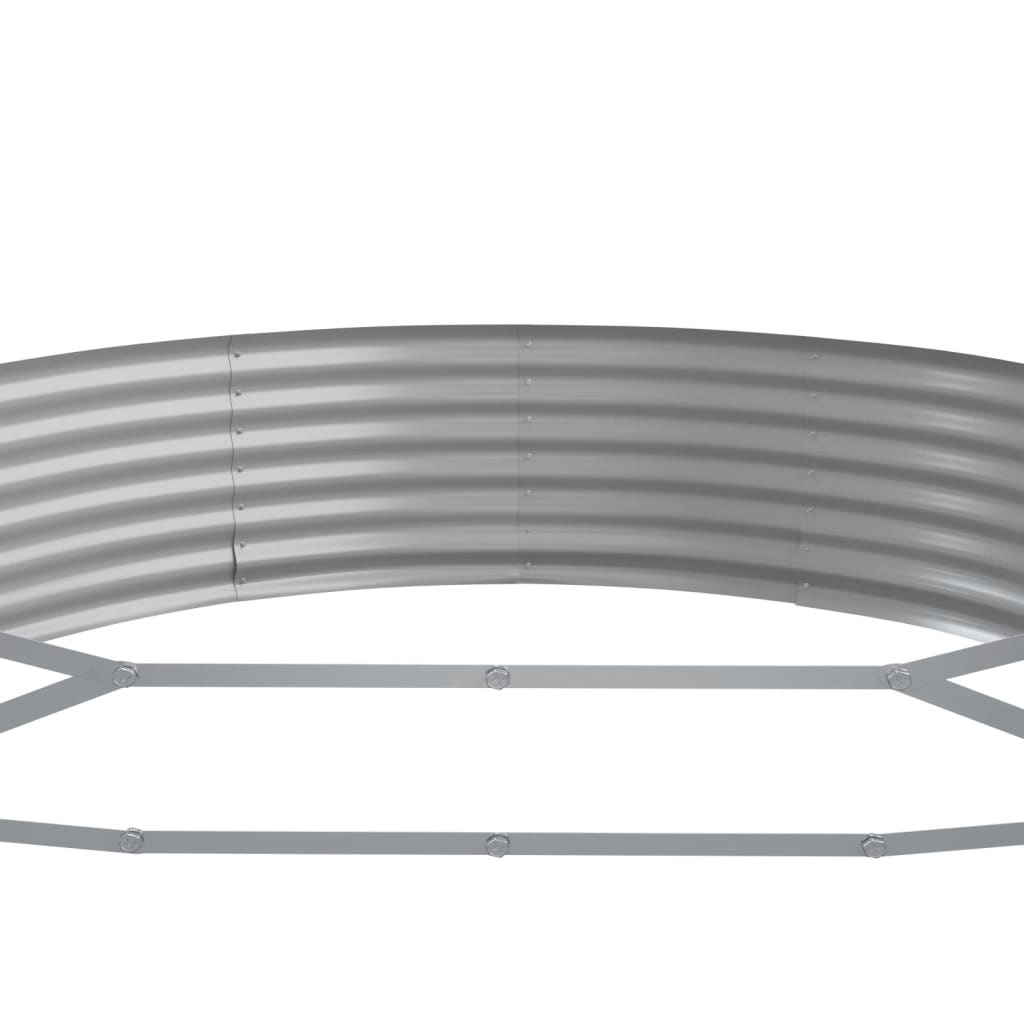 Jardinera Arriate Acero Galvanizado Marrón 523x140x36cm_4