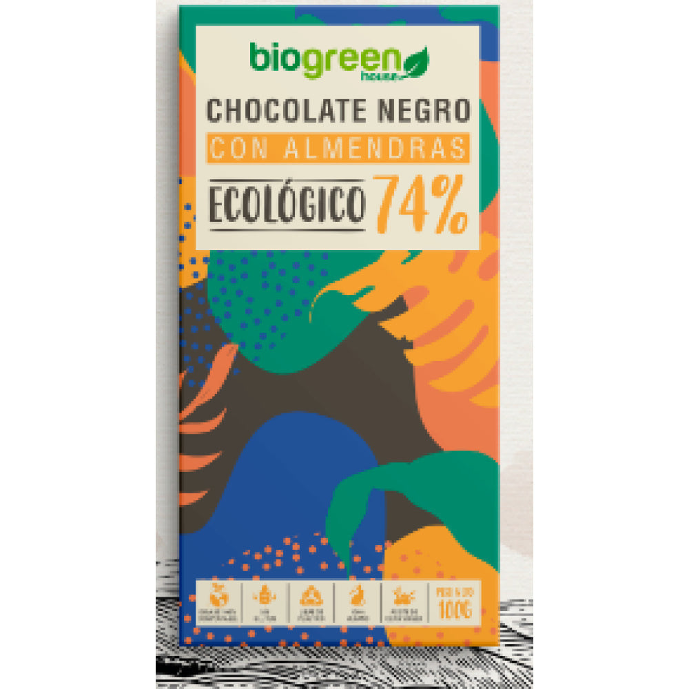 Tableta Chocolate Negro 74% Ecológico 100 Gr Mora_1