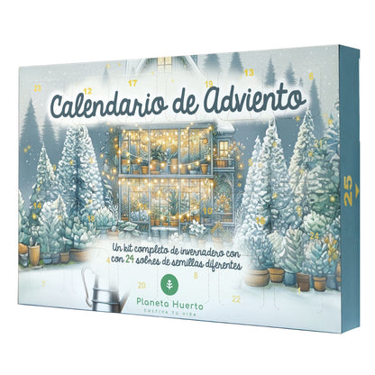 Calendário do Advento de Sementes com Mini Estufa Planeta Huerto