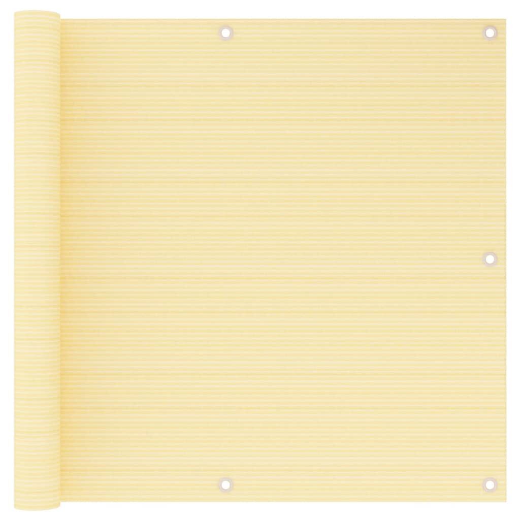 Vidaxl Toldo Para Balcón Hdpe Beige 90x500 Cm_0