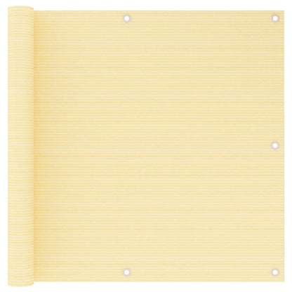 Vidaxl Toldo Para Balcón Hdpe Beige 90x500 Cm_0