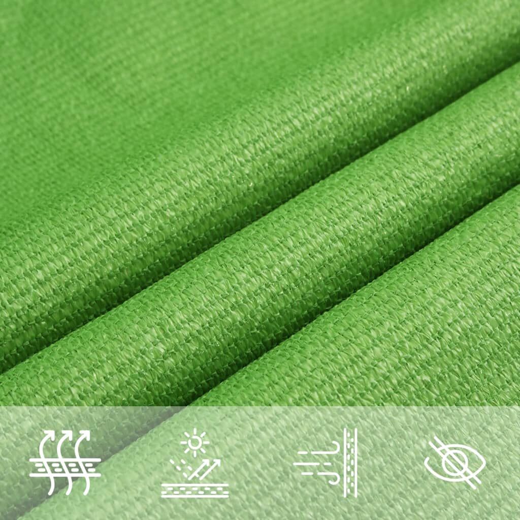 Vidaxl Toldo De Vela Verde Claro Hdpe 160 G/m² 2,5x2,5x3,5 M_4