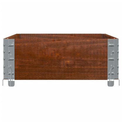 Jardinera De Madera Maciza De Pino Marrón 100x50 Cm_3