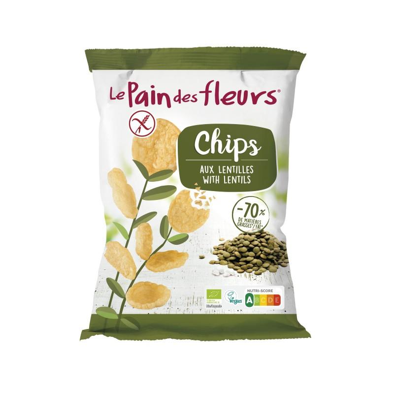 Chips de Lentilhas sem glúten Le Pain des Fleurs 50 g