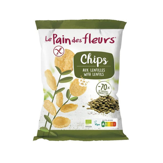 Chips de Lentilhas sem glúten Le Pain des Fleurs 50 g