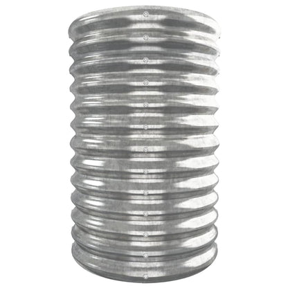 Jardinera Arriate Acero Galvanizado Plata 332x40x68 Cm_3