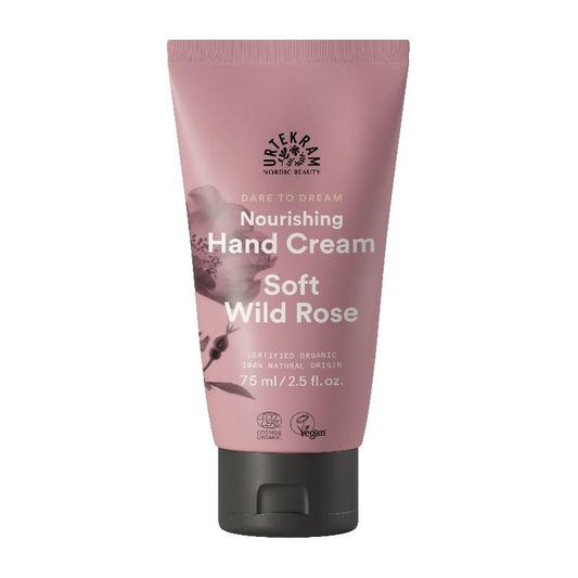 Creme de Mãos Urtekram de Rosa Selvagem Suave 75 ml
