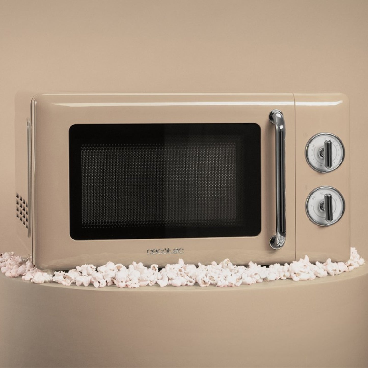 Microondas Mecánico De 20 L Proclean 3010 Retro Beige. 700 W En 6 Niveles, Temporizador Hasta 30 Minutos, Modo Descongelación, Diseño Vintage En Bei_2