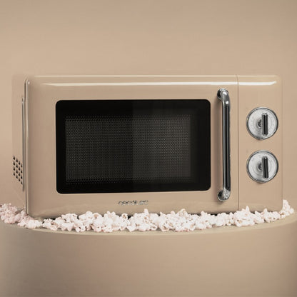 Microondas Mecánico De 20 L Proclean 3010 Retro Beige. 700 W En 6 Niveles, Temporizador Hasta 30 Minutos, Modo Descongelación, Diseño Vintage En Bei_2