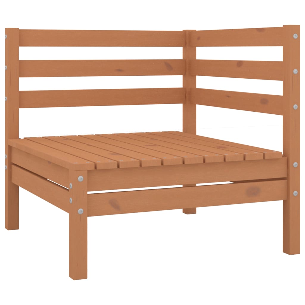 Juego Muebles De Jardín 4 Pzas Madera Maciza Pino Marrón Miel / Vetonek_1