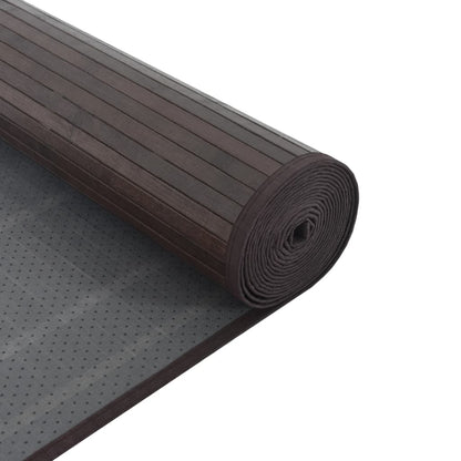 Vidaxl Alfombra Rectangular Bambú Marrón Oscuro 60x200 Cm_4