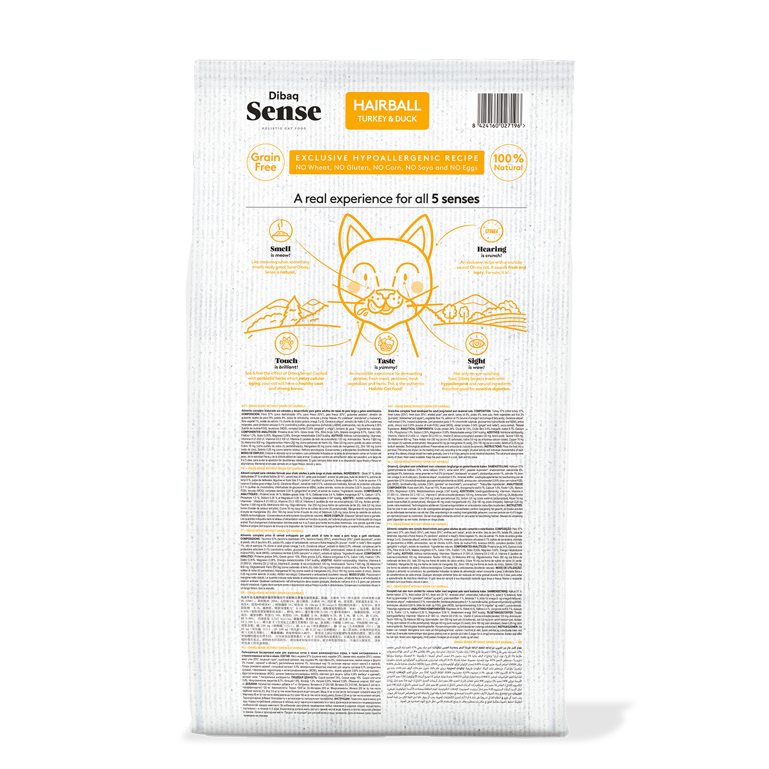 Dibaq Sense Grain Free Cat Hairball_1